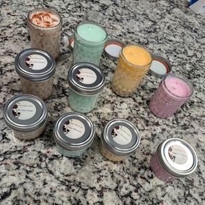 Small candles $4 Medium candles $6 Large candles $8 Bundle deal $15
